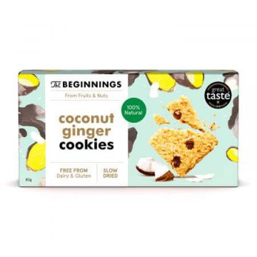 Cookies cu Ghimbir si Cocos, 80 g, The Beginnings