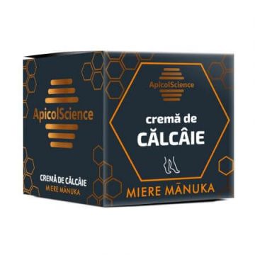 Crema de calcaie cu miere Manuka ApicolScience, 50 ml, Dvr Pharm