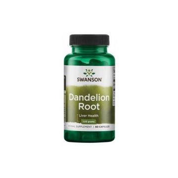 Dandelion Root, Radacina de Papadie, 515 mg, 60 capsule, Swanson
