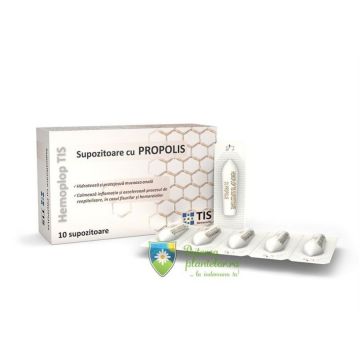 Hemoplop Tis supozitoare cu propolis 10 bc