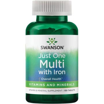 Multivitamin with Iron Century Formula, Multivitamine cu Fier, 130 tablete, Swanson