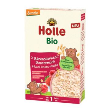 Musli bio cu fructe si rosii, 1 an +, 200 gr, Holle