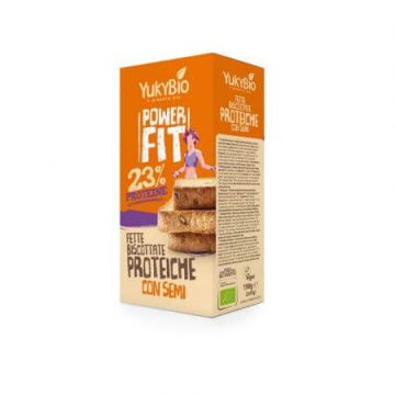 Paine toast proteica Bio cu seminte, 190 g, YukiBio