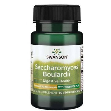 Saccharomyces Boulardii Plus MOS 5 Billion CFU (Probiotic ) 30 capsule - Swanson