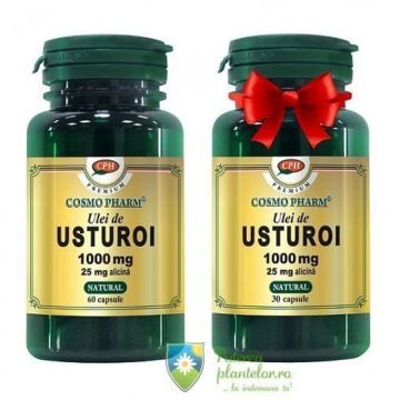 Ulei de Usturoi 1000mg 60 capsule + 30 capsule Cadou