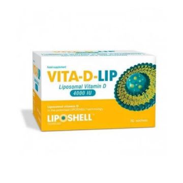 Vitamina D lipozomala 4000UI, 30 de plicuri, Liposhell