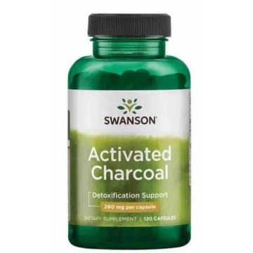 Activated Charcoal (Carbune Activ) 260 mg, 120 capsule - Swanson