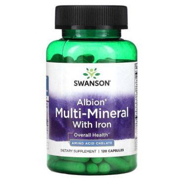 Albion Chelated Multi Mineral with Iron 120 capsule - Swanson