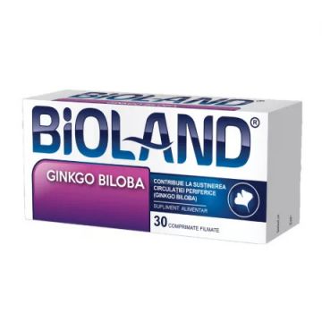 Bioland Ginkgo Biloba 80 mg 30 comprimate filmate Biofarm