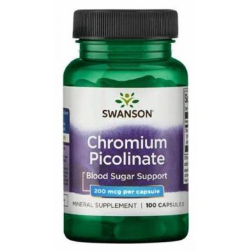 Chromium Picolinate (Crom Picolinat) 200 mcg, 100 capsule - Swanson