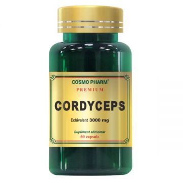 Cordyceps 300 mg Cosmopharm Premium (Concentratie: 300 mg, Ambalaj: 60+30 capsule)