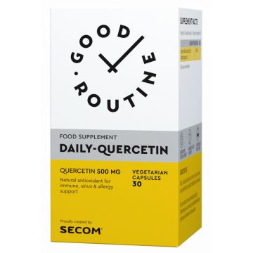 Daily Quercetin 500 mg Good Routine, 30 capsule, Secom (Cantitate: 30 tablete)