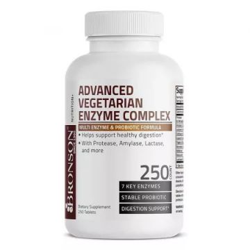 Enzime digestive multiple, 250 tablete, Bronson Laboratories