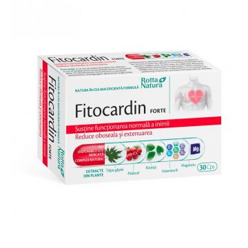 Fitocardin Forte, 30 capsule, Rotta Natura (Ambalaj: 30 capsule)