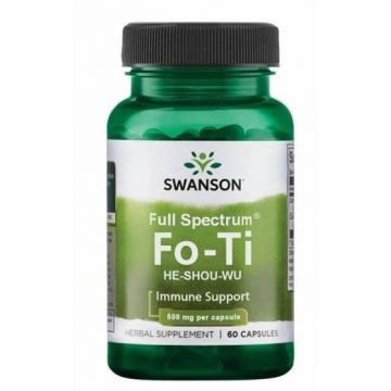 Fo-Ti He Shou Wu (Troscot Chinezesc) 500 mg, 60 capsule - Swanson