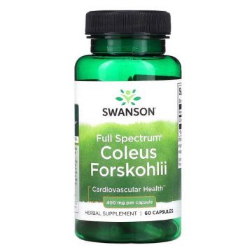 Full Spectrum Coleus Forskohlii 400mg, 60 capsule - Swanson