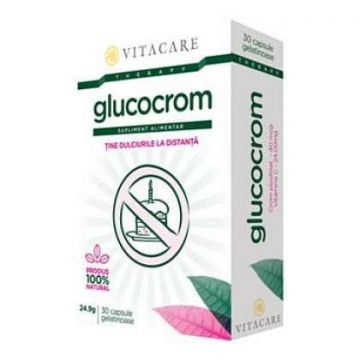Glucocrom Vitacare 30 capsule (TIP PRODUS: Suplimente alimentare, Concentratie: 25.04 mg)