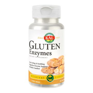 Gluten Enzymes Kal, 30 capsule, Secom (Ambalaj: 30 capsule)