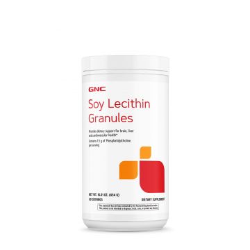 Gnc Soy Lecithin Granules, Lecitina Din Soia Granule, 454 Grame