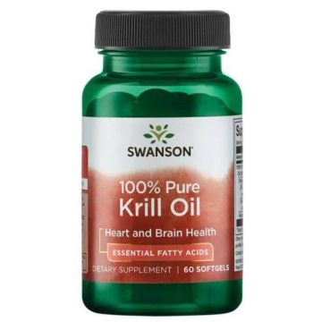 Krill Oil 100% Pure 500mg, 60 softgels - Swanson
