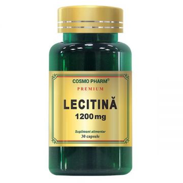 Lecitina 1200 mg Cosmopharm Premium (Ambalaj: 60 capsule, Concentratie: 1200 mg)