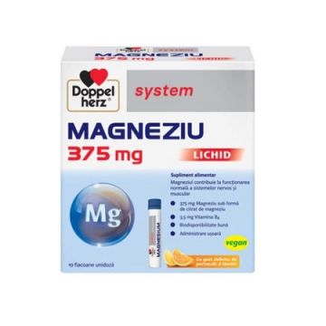 Magneziu 375 mg 10 flacoane unidoza Doppelherz