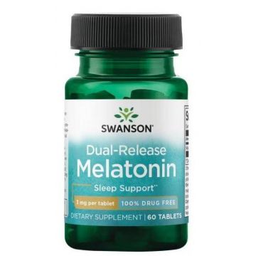 Melatonina Dual-Release 3 mg, 60 tablete - Swanson