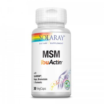 MSM ibuActin Solaray, 30 capsule, Secom (Ambalaj: 30 tablete)
