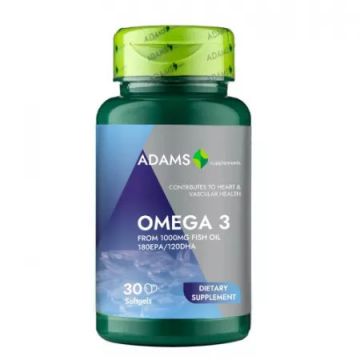 OMEGA 3 1000MG 30CPS GELATINOASE MOI ADAMS VISION OMEGA 3 1000MG 30CPS GELATINOASE MOI ADAMS VISION