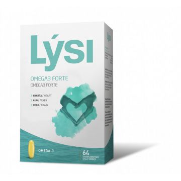 Omega 3 Forte 1000 mg LYSI 64 capsule (Concentratie: 1000 mg)