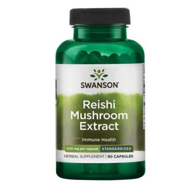 Reishi Mushroom Extract Standardizat 500mg, 90 capsule - Swanson