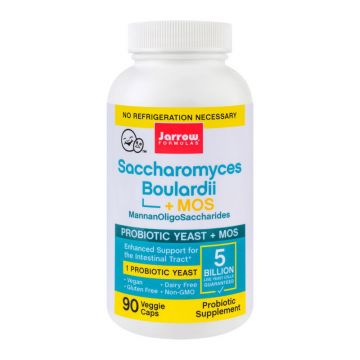 Saccharomyces Boulardii plus MOS SECOM Jarrow Formulas 90 capsule (Concentratie: 5 miliarde)