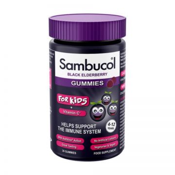 Sambucol Gummies + Vit. C, for KIDS Jeleuri 30 buc (Gramaj: 30 capsule)