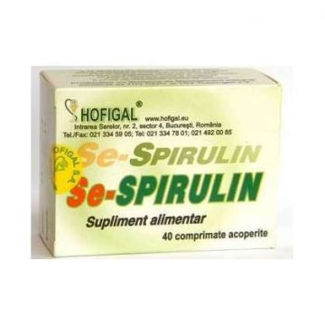 Se-Spirulin Hofigal 40 comprimate (Concentratie: 500 mg)