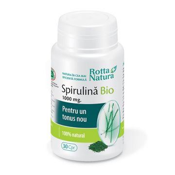 Spirulina Bio 1000 mg Rotta Natura (Concentratie: 30 capsule)