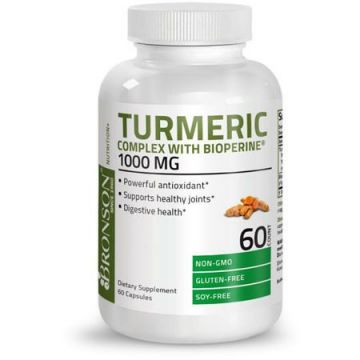 Turmeric 1000 mg cu Bioperina 5 mg, Bronson Laboratories (Concentratie: 60 capsule)