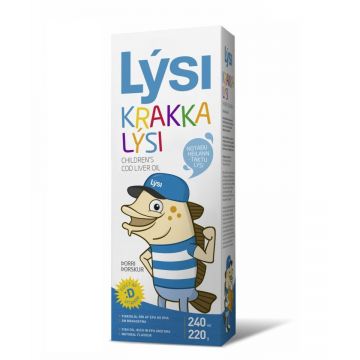 Ulei din ficat de cod pentru copii LYSI 240 ml (Concentratie: 240 ml)