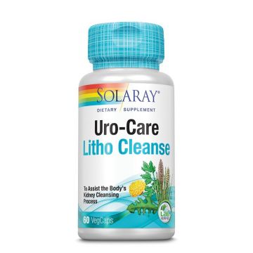 Uro-Care Litho Cleanse Solaray, 60 capsule, Secom (Concentratie: 60 capsule)