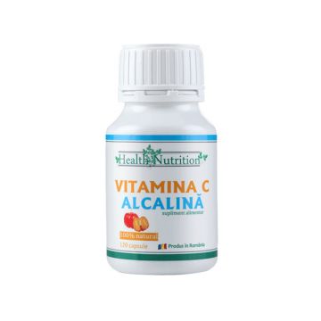 Vitamina C alcalină Health Nutrition (Cantitate: 120 capsule)