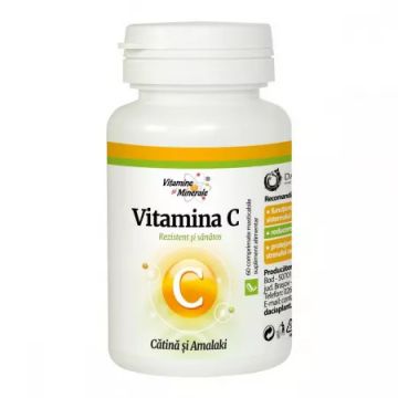Vitamina C natural cu catina si amalaki 60 comprimate masticabile Dacia Plant