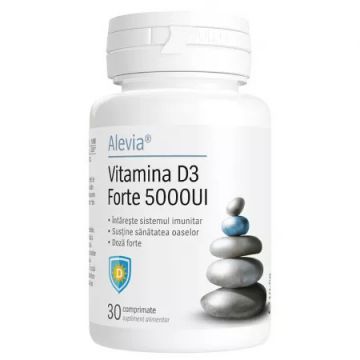 Vitamina D3 Forte 5000UI 30 comprimate Alevia