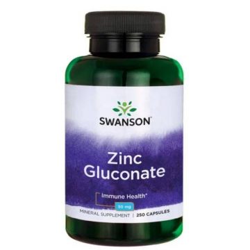 Zinc Gluconate 50 mg, 250 Capsule - Swanson