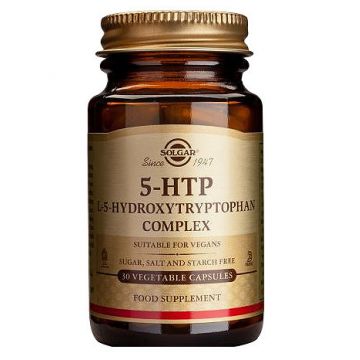 5-HTP (Hydroxytryptophan complex) Solgar 30 capsule (Concentratie: 260 mg)