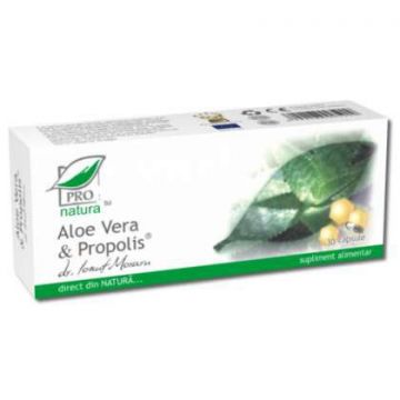Aloe Vera si Propolis Laboratoarele Medica (Ambalaj: 60 capsule, Concentratie: 190 mg)