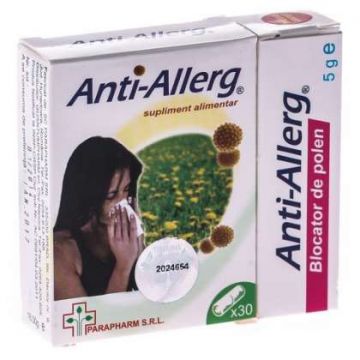 Anti-Allerg Parapharm 30 capsule (Concentratie: 483 mg)