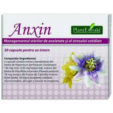 Anxin PlantExtrakt 20 capsule (Concentratie: 250 mg)