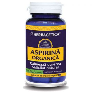 Aspirina Organica Herbagetica capsule (Ambalaj: 120 capsule, Concentratie: 400 mg)