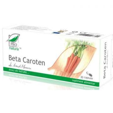 Beta Caroten Laboratoarele Medica 30 capsule (TIP PRODUS: Suplimente alimentare, Concentratie: 190 mg)