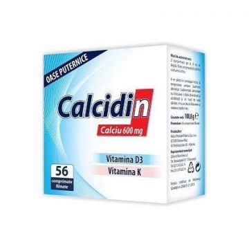 Calcidin Zdrovit 56 comprimate (TIP PRODUS: Suplimente alimentare, Concentratie: 56 comprimate)