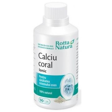 Calciu Coral Ionic Rotta Natura capsule (TIP PRODUS: Suplimente alimentare, Concentratie: 90 capsule)